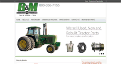 Desktop Screenshot of bmtractorparts.com